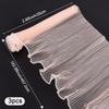 DELORIGIN 3 Pack 4.5 Yards Pink Bouquet Packaging Paper White Pearl Edge Bouquet Wrinkled Translucent Wavy Mesh Flower Wrapping Paper for DIY Crafts Weddings Gift Packaging Florist Supplies view 2