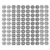 100Pcs Metal Tube Spacer Beads for Jewelry Making Necklace,Silver Large Hole Paracord Beads Bracelets Spacers Charms Loose Beads-5Style*20 view 1