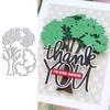 Combination Trees Die Cuts for Card Making, Plant Metal Cutting Dies for Paper Scrapbooking, DIY Stencils for Album Party Wedding Festivals Decoration view 1