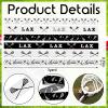 Estivaux 6 PCS Sports Lacrosse Ribbons for Crafting, 3/8" Width Grosgrain Ribbon Black White Ribbon Lacrosse Balls Craft Ribbons for Sports Party Decor Sewing DIY Crafts Supplies view 2