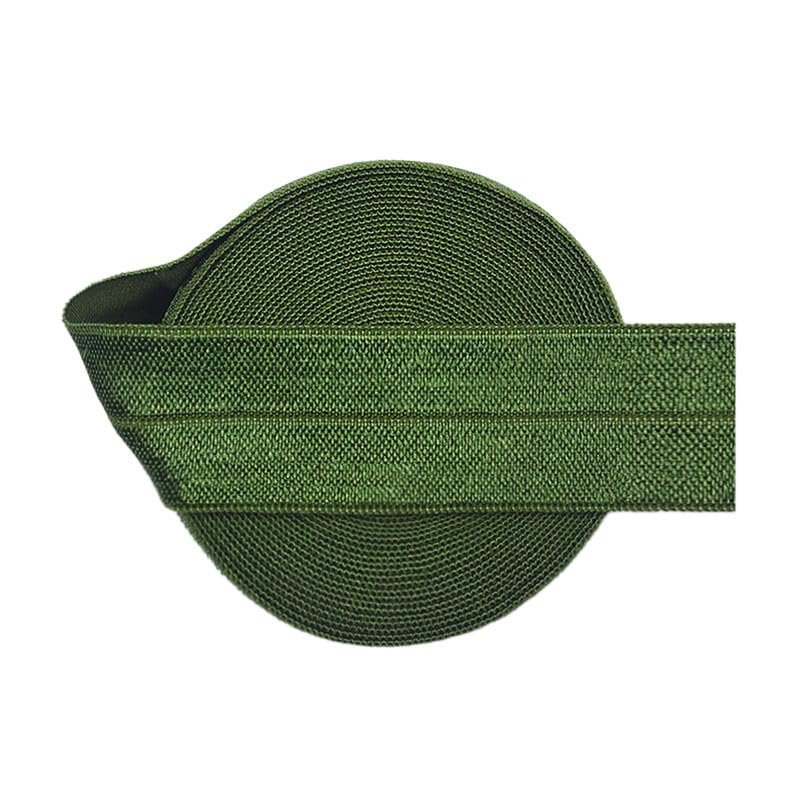 NineTribe Basics Nine Looms Elastic Band for Sewing, 1 Inch 25mm, 100 Yards Elastic Bands for Sewing Waistband and Pants Waist, Military Green Knit Elastic Band, High Elasticity (100Y Military Green)