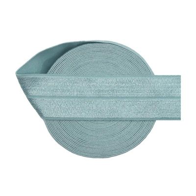 NineTribe Basics Nine Looms 1 Inch 25mm, 2 Yards Elastic Band, Stretch Elastic for Sewing, Nile Blue Knit Elastic Bands for Pants Waist and Sewing Waistband, High Elasticity (2Y Nile Blue)