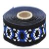 11 Yards Spool 0.78" Wide Blue White Black Mosaic Jacquard Ribbon Embroidered Bordure Fabric Trim for Embellishment Craft Home Decor 20279 V2 view 1