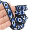 11 Yards Spool 0.78" Wide Blue White Black Mosaic Jacquard Ribbon Embroidered Bordure Fabric Trim for Embellishment Craft Home Decor 20279 V2 view 3