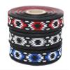 11 Yards Spool 0.78" Wide Blue White Black Mosaic Jacquard Ribbon Embroidered Bordure Fabric Trim for Embellishment Craft Home Decor 20279 V2 view 4