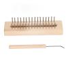 2Pcs Wooden Knitting Loom Set, Scarf Knitting Loom Kit Rectangle Knitting Looms Knitting Loom Set with Hook Needle Kit for Hat Scarf Shawl Sweater Sock view 1