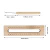 2Pcs Wooden Knitting Loom Set, Scarf Knitting Loom Kit Rectangle Knitting Looms Knitting Loom Set with Hook Needle Kit for Hat Scarf Shawl Sweater Sock view 4