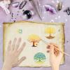 CRASPIRE Tree of Life Clear Stamps Book Sun Moon Reusable Transparent Silicone Stamp Seals Postmark for Journaling Card Making Decor DIY Scrapbooking Film Frame Photo Album Decorative view 4