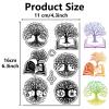 CRASPIRE Tree of Life Clear Stamps Sun Moon Book Reusable Transparent Silicone Stamp Seals Postmark for Journaling Card Making Decor DIY Scrapbooking Film Frame Photo Album Decorative view 2