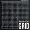 Dahle Vantage 10791 Double-Sided Premium Self-Healing Cutting Mat, 12"x18", 1/2" Grid, 5 Layers for Max Healing, Perfect for Crafts & Sewing, Black view 2