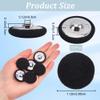 GORGECRAFT 1 Box 20Pcs Black Velvet Buttons 1.1"(28mm) Round Fabric Covered Velvet Cloth Tuxedo Button with Iron Shank for Sewing Jacket Suit Dress Gowns Blouse Clothes Garment Crafts view 2