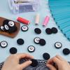 GORGECRAFT 1 Box 20Pcs Black Velvet Buttons 1.1"(28mm) Round Fabric Covered Velvet Cloth Tuxedo Button with Iron Shank for Sewing Jacket Suit Dress Gowns Blouse Clothes Garment Crafts view 4