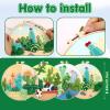 Wonafa DIY Wool Needle Felt Starter Kit, Beginner Needle Felt Kit with Wool Felt Bag, Felts Needles, Photo Frame, Foam Mat, Felts Cloth and Instructions for Home Decor, Art Crafts (Style 5) view 2