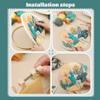 Wonafa DIY Wool Needle Felt Starter Kit, Beginner Needle Felt Kit with Wool Felt Bag, Felts Needles, Photo Frame, Foam Mat, Felts Cloth and Instructions for Home Decor, Art Crafts (Style 5) view 3