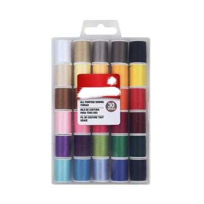 Techinal 30 Color Sewing Thread Polyester Thread 50 Yard for Sewing Machine Hand Stitching Embroidery Craft Needleworks Tool Sewing Thread for Sewing Machine
