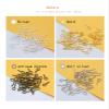 200p 8/10/12/13mm Eye Eye Peg Bail Top Pins Eyepins Clasps Hook Eyelets Screw Threaded Gold Silver Bronze Jewelry Findings (Color : Gold, Size : 200pcs12mm) view 4