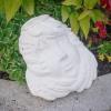 NineTribe Basics Angel with Halo Mask 9x8 Ceramic Bisque Ready to Paint Pottery, White view 2