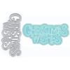 Christmas Wishes Die Cuts for Card Making, Words Metal Cutting Dies for Paper Scrapbooking, DIY Stencils for Album Party Wedding Festivals Decoration view 1