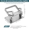 awagas Manual Leather Splitter Leather Peeling Machine, Leather Skiver Peeler DIY Leather Working Tools, Leather Skiving Machine Set Skiver Thinning Skin Cutter for Shoes Bags Gloves Belts Wallets Etc view 2