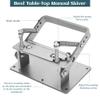 awagas Manual Leather Splitter Leather Peeling Machine, Leather Skiver Peeler DIY Leather Working Tools, Leather Skiving Machine Set Skiver Thinning Skin Cutter for Shoes Bags Gloves Belts Wallets Etc view 3