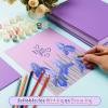 MixTeach 240 Sheets Assorted Purple Cardstock Paper 8.5 x 11" Medium Thick Card Stock 180gsm/65lb Printable Kraft Paper for Scrapbooking, Card Making, Invitations, DIY Art Craft Supplies view 4