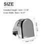 DTGN 10mmx9mm(LxW) Shoelace End Clips - 30Pack - Good for Different Shoes - Stainless Steel Elastic Shoe Laces Clip - Glossy Dark Gray view 2