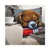 Collection D'Art CDA Stamped Cross Stitch Craft Kits Cushion Puppy 5482, 40x40cm/15.7X 15.7, DIY view 3