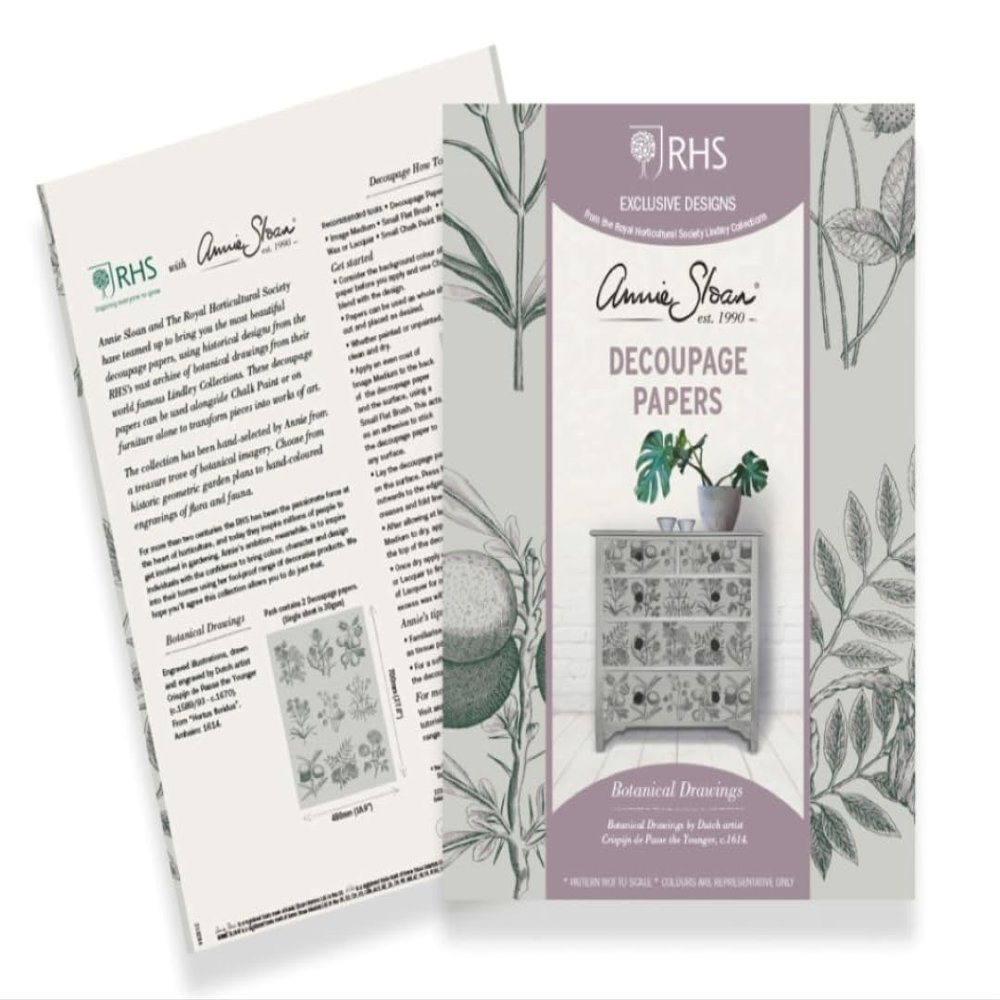 Annie Sloan RHS Decoupage Papers (Botanical Drawings)