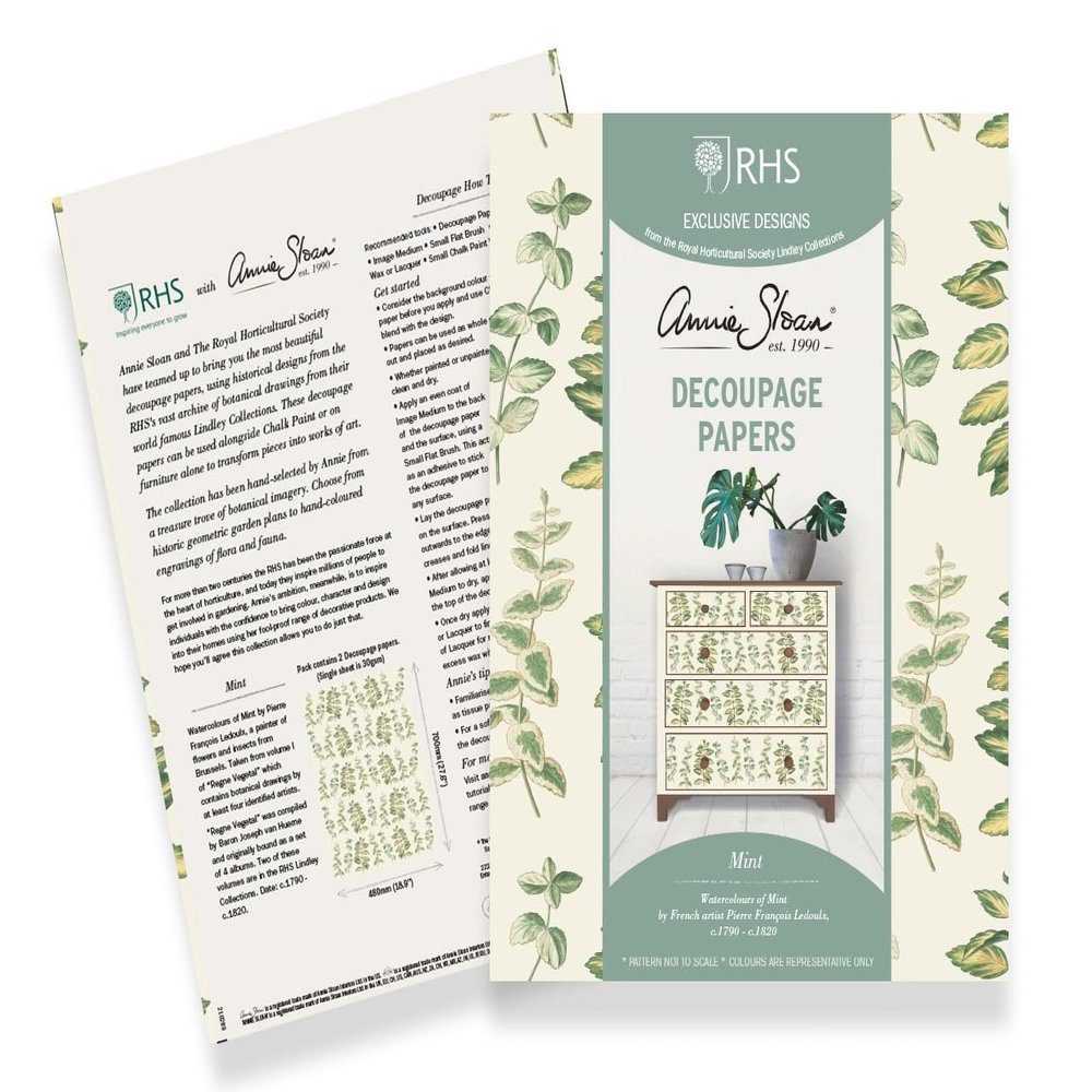 Annie Sloan RHS Decoupage Papers (Mint)