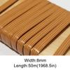 ECYC Ltd 164 Feet Flat Synthetic Rattan Weaving Material, 8mm Wide Plastic Imitation Rattan Wicker Repair Kit PE Rattan Strip for Repair and Fixing, Patio Furniture, Wicker Chair, Sofa, Basket, Crafts view 2