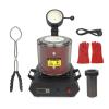 Electric Gold Metal Melting Furnace Machine with Graphite Crucible - 2102F Digital Casting Jewelry Making Tool for Gold Silver Aluminum Refining, Red, 3kg view 1