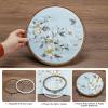 PATIKIL 3inch Embroidery Hoops, 5Pieces Imitated Wood Circle Frame Cross Stitch Hoop Ring for Embroidery Art Craft Sewing Ornaments Hanging Decoration view 4