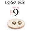 AIMOADO 1 Inch Number 9 Branding Iron - Custom Wood Branding Iron Personalized for Steak, BBQ, Hats & Leather | with Wood Handle (Number 9) view 2