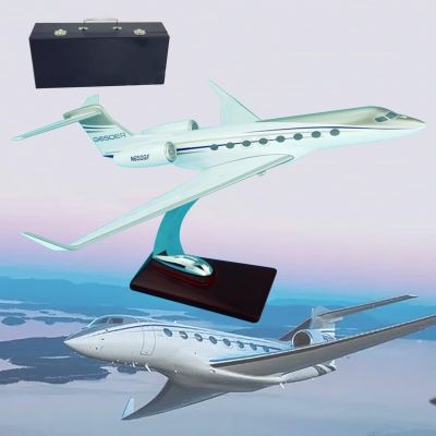 DKHOUN 1:100 Model Airplane Die-Cast Plane Aircraft Plane Gulfstream G650 Display Model Plane Resin for Collection Or Gift Ornament 12 in