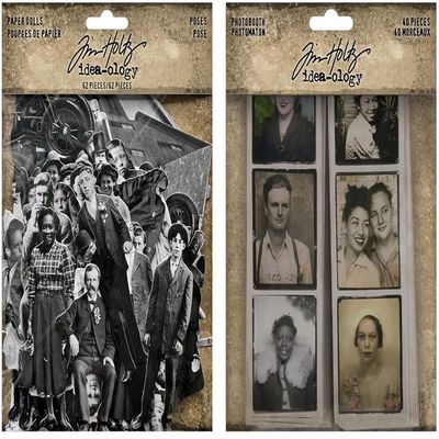 Bundle - Idea-Ology - Tim Holtz - Paper Dolls Poses and Photobooth - May 2024 Release - th93799 and th94376