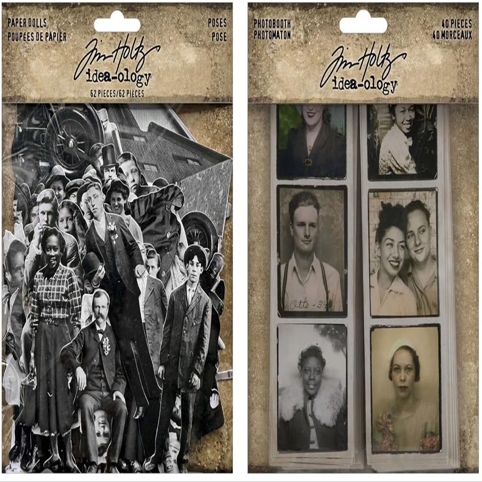 Bundle - Idea-Ology - Tim Holtz - Paper Dolls Poses and Photobooth - May 2024 Release - th93799 and th94376