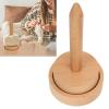 Tyenaza Wood Yarn Spindle Holder, Wooden Spinning Yarn Thread Balls Stand Spindal Storage Yarn Storage Organizer for Crocheting and Knitting Yarn Organizer view 3