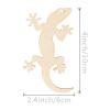 Zontween Unfinished Gecko Wood Insect DIY Wood Ornaments - 20pcs, Wooden Craft, Halloween, Christmas, Wedding, Birthday Party, Thanksgiving Day Decoration view 2