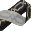 16 Yards Length 2.67" Width Black and Beige Ribbon Trim Jacquard Trims for Your Drapes Curtains Drapery Banding Tape Upholstery Fabric 178-V8 view 4