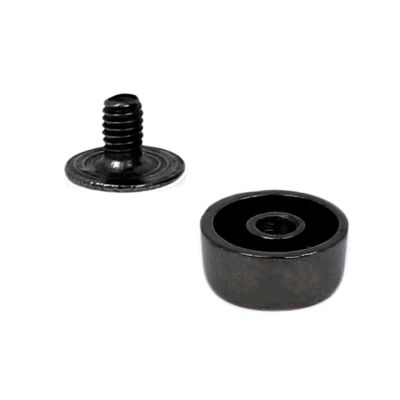 ZHUAYSEJXA 10MM Wear Protection Bag Bottom Studs Rivets DIY Leather Buttons Screw for Bags Hardware Belt Accessories for Bag Screw (Color : 100pcs Gun)