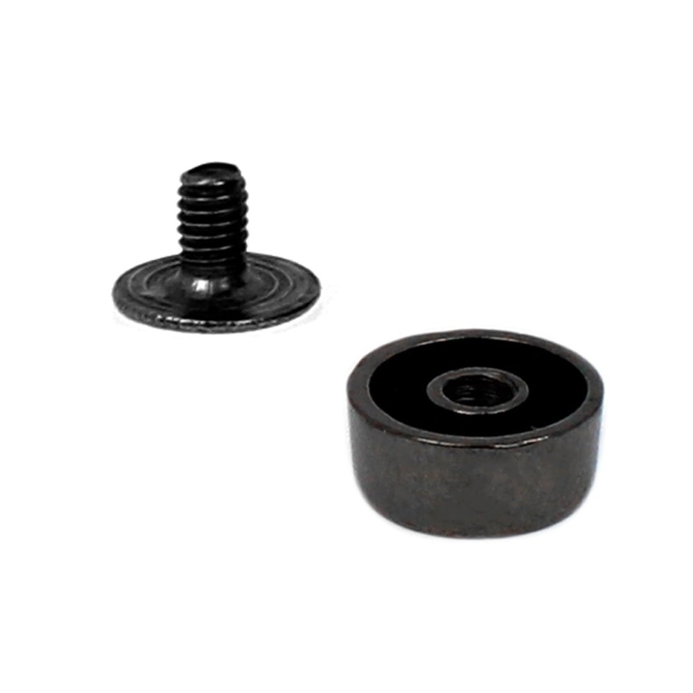 ZHUAYSEJXA 10MM Wear Protection Bag Bottom Studs Rivets DIY Leather Buttons Screw for Bags Hardware Belt Accessories for Bag Screw (Color : 100pcs Gun)