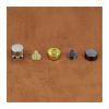 ZHUAYSEJXA 10MM Wear Protection Bag Bottom Studs Rivets DIY Leather Buttons Screw for Bags Hardware Belt Accessories for Bag Screw (Color : 100pcs Gun) view 2