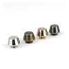 ZHUAYSEJXA 12 X 7mm Handbag Bottom Protecting Feet Nail Bucket Shape Flat Studs Screw Rivets Leather Craft Bag Purse Decor (Color : Silver) view 2