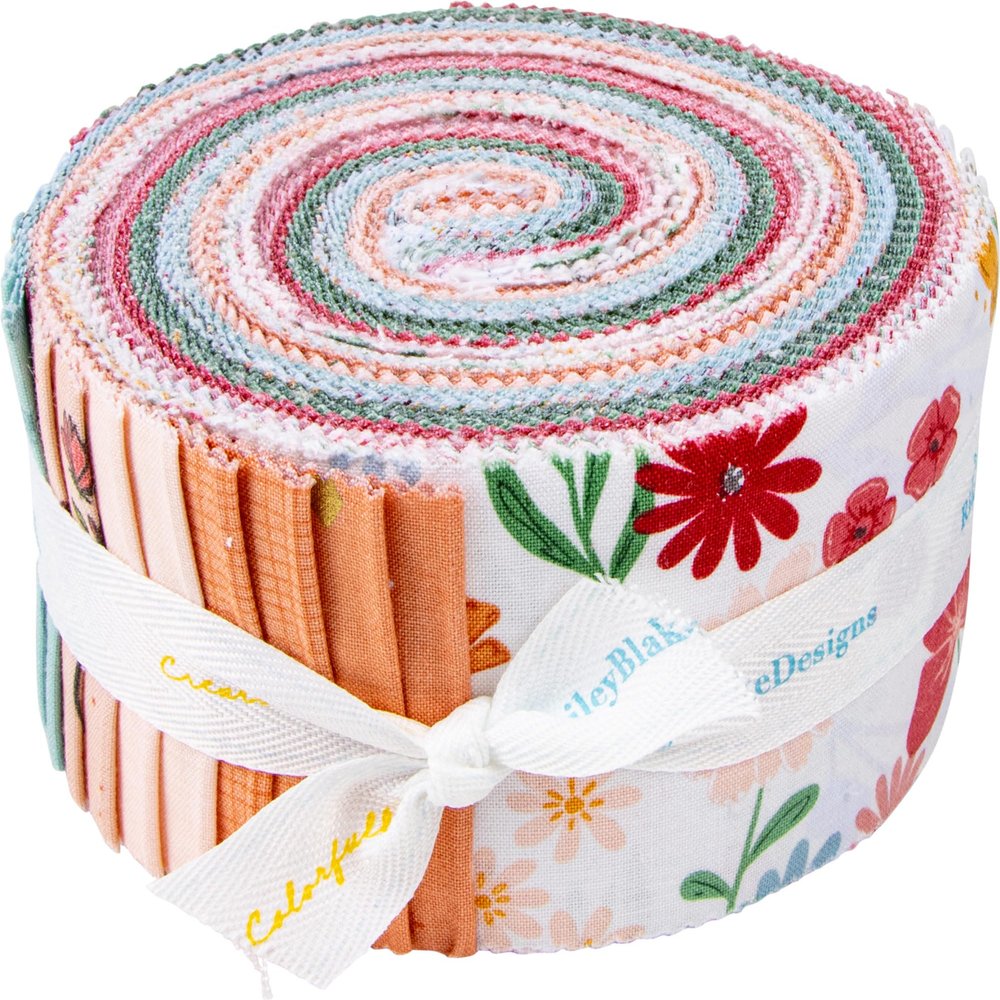 Amanda Niederhauser Stay Wild Rolie Polie 40 2.5-inch Strips Jelly Roll Riley Blake RP-15210-40
