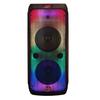 MR DJ USA FLAME3200 8" X 2 Rechargeable Portable Bluetooth Karaoke Speaker with Party Flame Lights Microphone TWS USB FM Radio + 54-LED Slim Par Wash DJ Light view 2