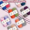 BATELO 2 Pack T-Shirt Crochet Yarn for Beginner Projects, High Elastic Thick Yarn Polyester Fabric (Purple, 400g/144yds) view 3