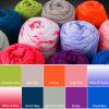 BATELO 2 Pack T-Shirt Crochet Yarn for Beginner Projects, High Elastic Thick Yarn Polyester Fabric (Purple, 400g/144yds) view 4