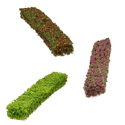 Vaguelly 3pcs Miniature Shrub Cluster Decor Faux Plants for Landscapes Dollhouse Gardens Sand Table Models for Train Scenery and Artistic Creations