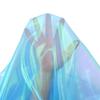 Gumney 1.6x2.2Yard Sparkle Laser Organza Tulle Fabric, Gradient Colorful Iridescent Ribbon for DIY Party Tutu Skirt Dress, Orange view 4