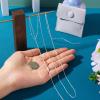 Elecrelive Sterling Silver Necklace for Women, 3.28 Feet Sterling Silver Satellite Ball Chains 2x1.2mm Permanent Jewelry Chains with Velvet Bags for Men Women Jewelry DIY Making view 4